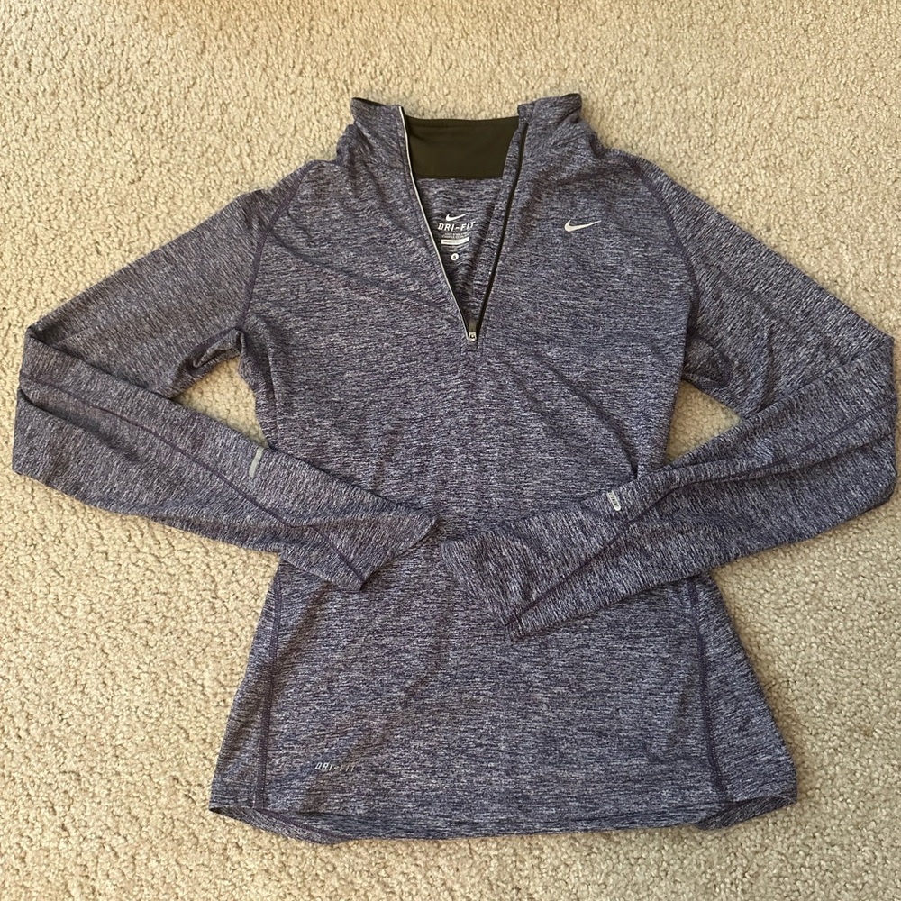 Soft purple Nike Dri Fit Element long sleeve